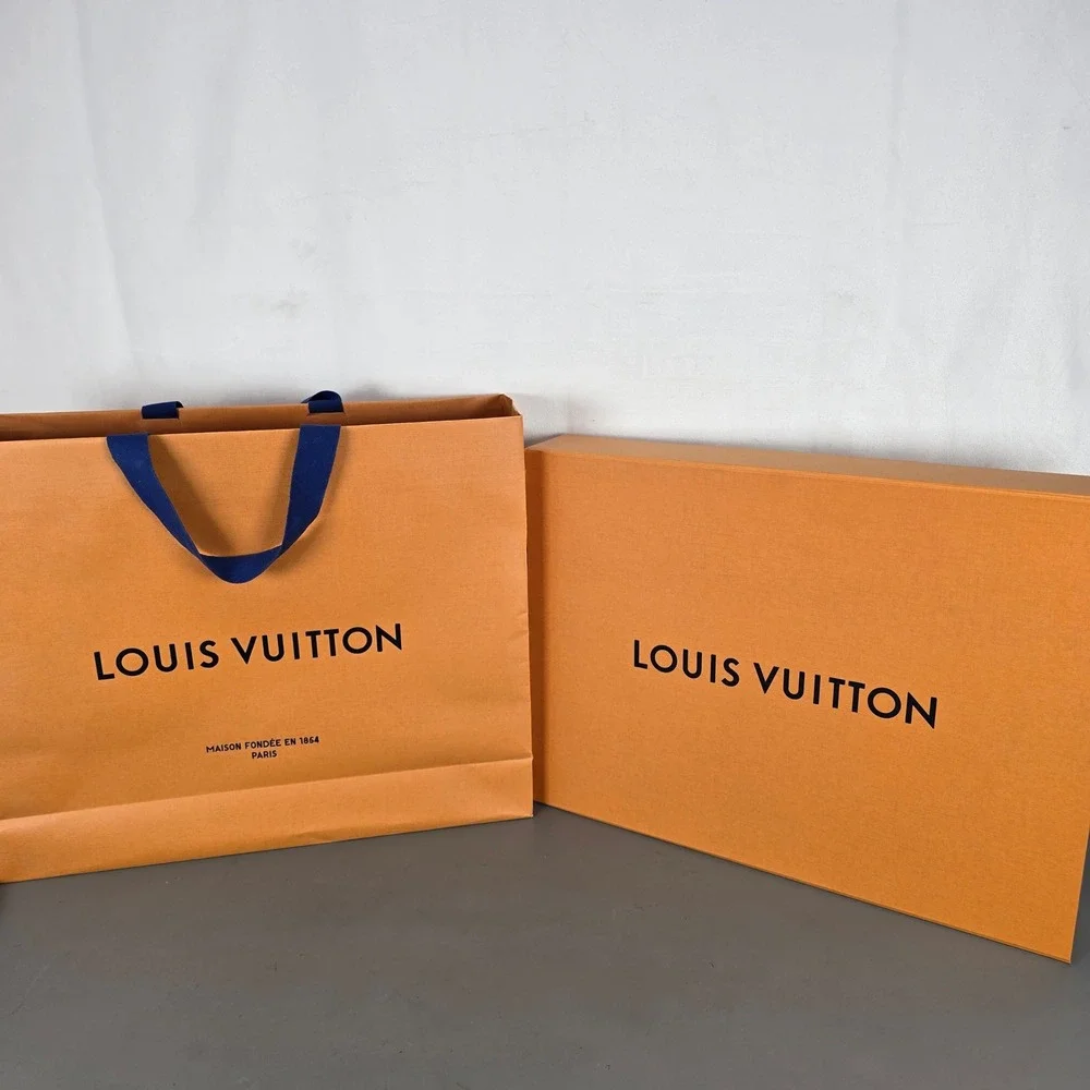 Louis Vuitton Large Magnetic Gift Box Shopping Bag & Dust Bag Set Only
